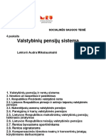 4 Paskaita - Valstybinės Pensijos