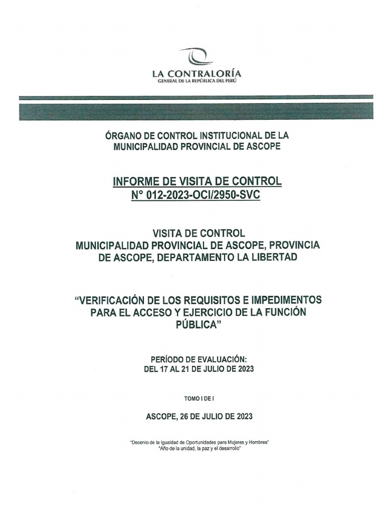 Ascope Informe | PDF