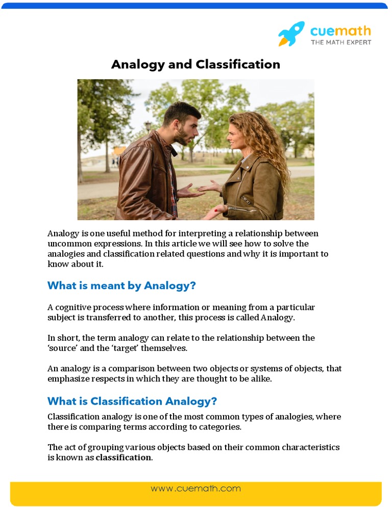 Understanding Analogy and Classification | PDF | Analogy ...