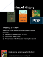 Lecture 1 - Meaning of History