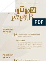 Position Paper