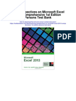 New Perspectives On Microsoft Excel 2013 Comprehensive 1st Edition Parsons Test Bank