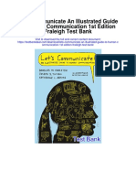 Lets Communicate An Illustrated Guide To Human Communication 1st Edition Fraleigh Test Bank