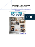 Lifespan Development Lives in Context 1st Edition Kuther Test Bank