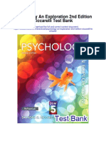 Psychology An Exploration 2nd Edition Ciccarelli Test Bank