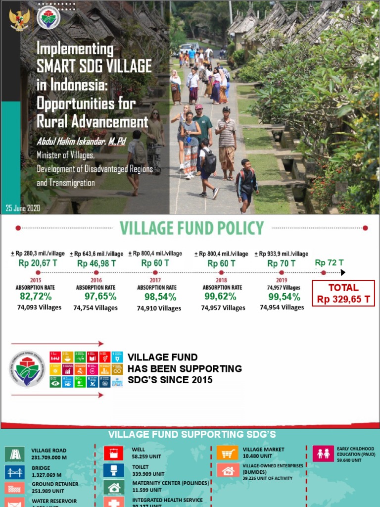 Smart Village Indonesia He Iskandar Minister Of Villages Pdf