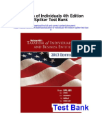 Taxation of Individuals 4th Edition Spilker Test Bank