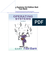 Operating Systems 3rd Edition Nutt Test Bank