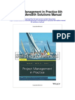 Project Management in Practice 6th Edition Meredith Solutions Manual