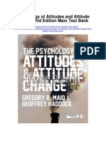 Psychology of Attitudes and Attitude Change 2nd Edition Maio Test Bank