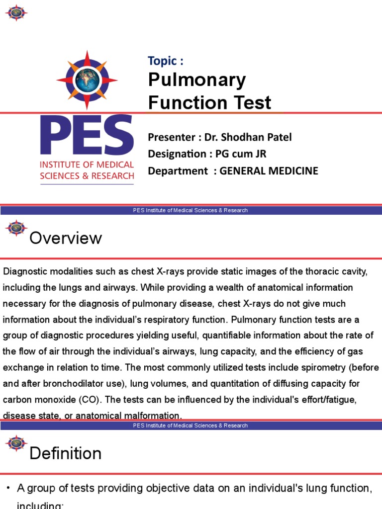 Understanding Pulmonary Function Tests | PDF | Lung | Respiratory Diseases