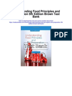 Understanding Food Principles and Preparation 5th Edition Brown Test Bank