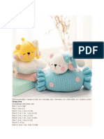 Candy Sleepy Bear Pattern