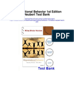 Organizational Behavior 1st Edition Neubert Test Bank