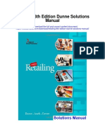Retailing 8th Edition Dunne Solutions Manual