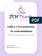 ZENTravel Política e Procedimentos de Sustentabilidade - Jun23