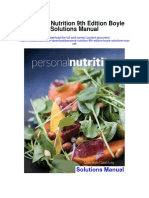 Personal Nutrition 9th Edition Boyle Solutions Manual