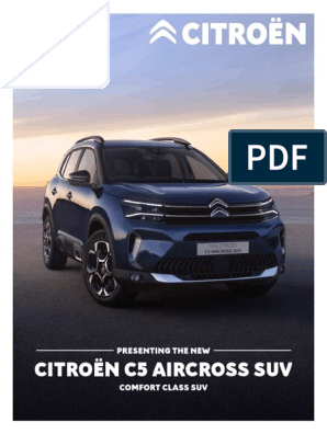 New Citroën C5 Aircross SUV, the comfort class SUV