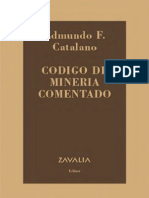 Codigo de Mineria Comentado - Edmundo Catalano