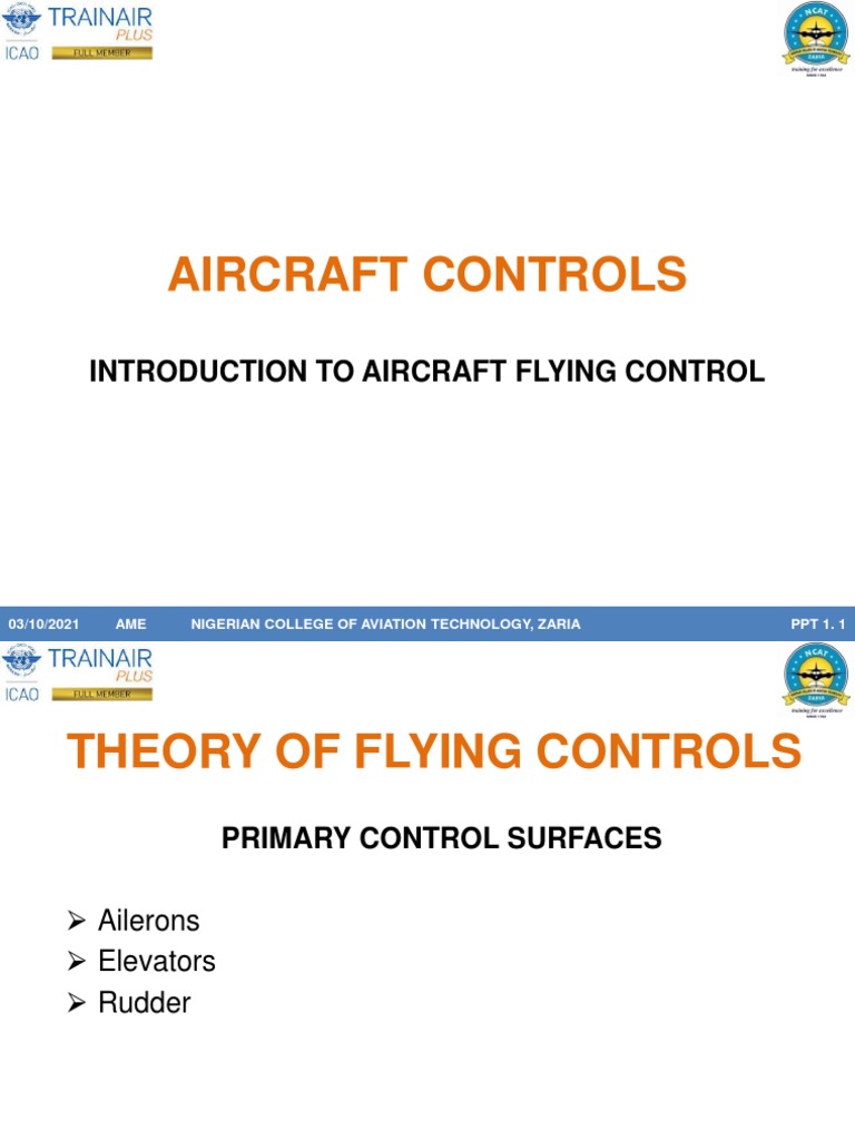 Flight Control Systems PDF Flight Control Surfaces Aircraft