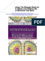 Pathophysiology The Biologic Basis For Disease in Adults and Children 8th Edition Mccance Test Bank