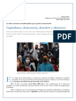 Capitalismo, Democracia, Derechos y Alimentos.