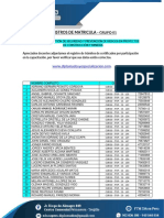 Reporte de Matriculas - Capacitaciones FTM Corporación Educa Perú
