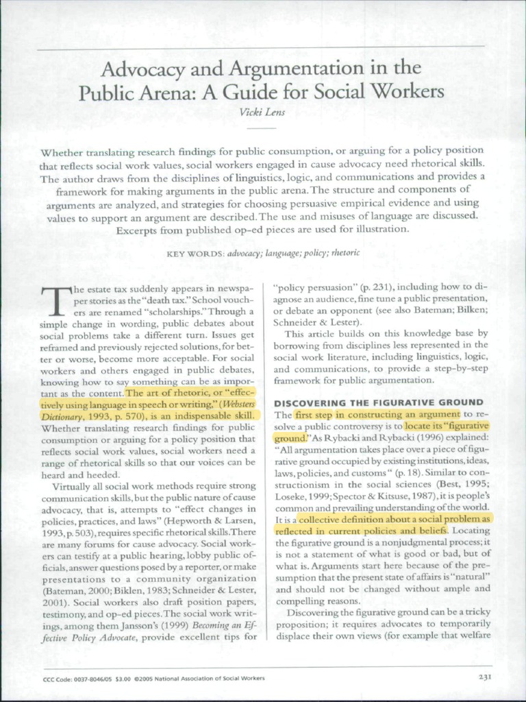 Lens PDF Rhetoric Argumentation Theory