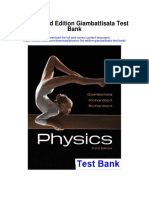 Physics 3rd Edition Giambattisata Test Bank