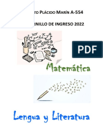 Cuadernillo Ingreso 1er Año 2022