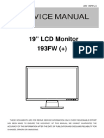 Aoc TFT-LCD Color Monitor 193fw Plus
