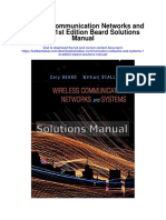 Wireless Communication Networks and Systems 1st Edition Beard Solutions Manual