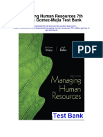 Managing Human Resources 7th Edition Gomez Mejia Test Bank