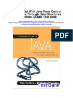 Starting Out With Java From Control Structures Through Data Structures 2nd Edition Gaddis Test Bank