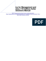 Statistics For Management and Economics 11th Edition Keller Solutions Manual