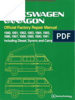 VW Vanagon Including Diesel Syncro and Camper 1980 1991