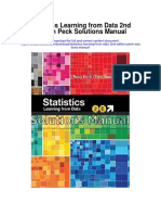Statistics Learning From Data 2nd Edition Peck Solutions Manual