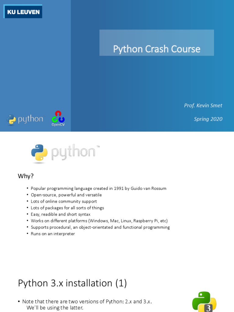 Python CrashCourse | PDF | Scope (Computer Science) | Control Flow