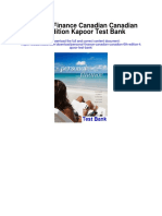Personal Finance Canadian Canadian 6th Edition Kapoor Test Bank