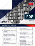 Matrix WMS CORE+ Release Notes 7.1.0