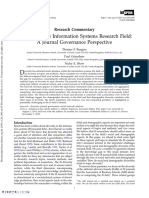 2016-Burgess - Diversity of The Information Systems Research Field A Journal Governance Perspective