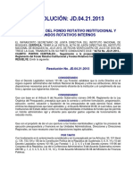 5) 2013. JD.04.21.2013. Reglamento Fondo Rotativo.