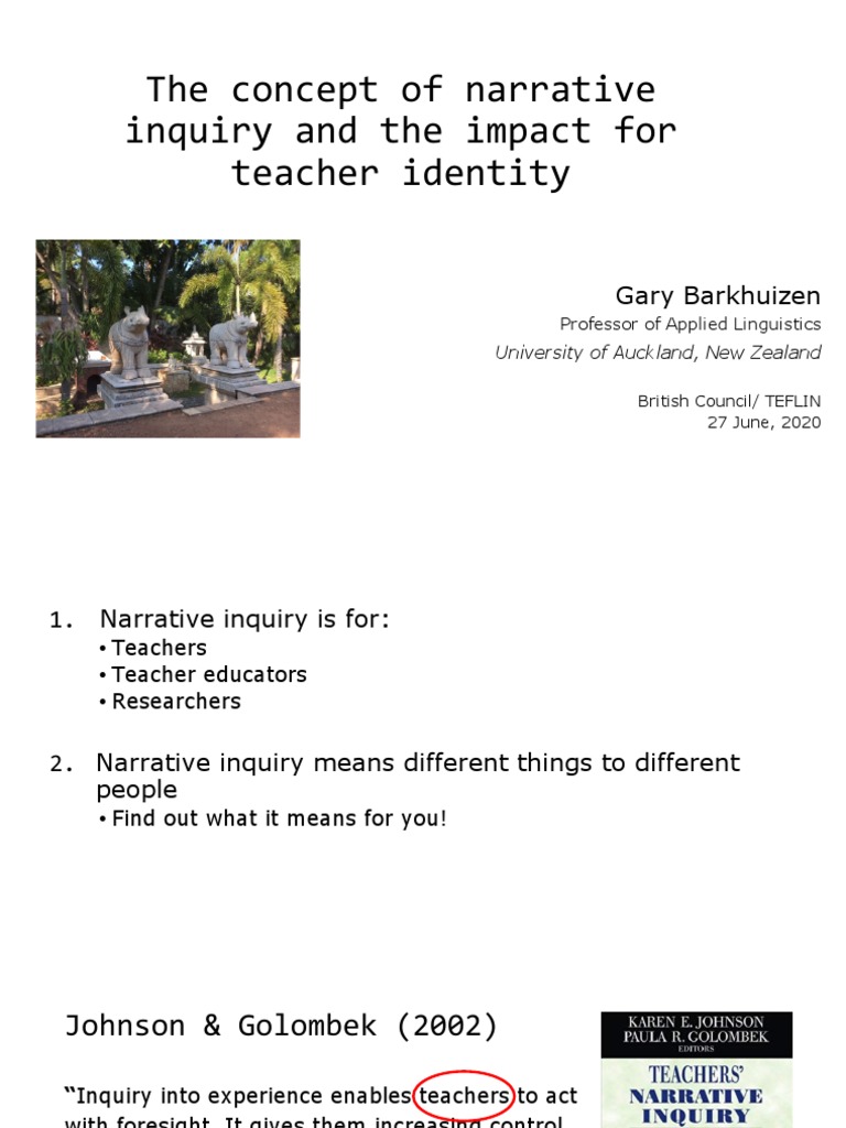 Teflinbc Webinar 270620 Gary Barkhuizen Pdf Narrative Experience