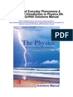 Physics of Everyday Phenomena A Conceptual Introduction To Physics 8th Edition Griffith Solutions Manual