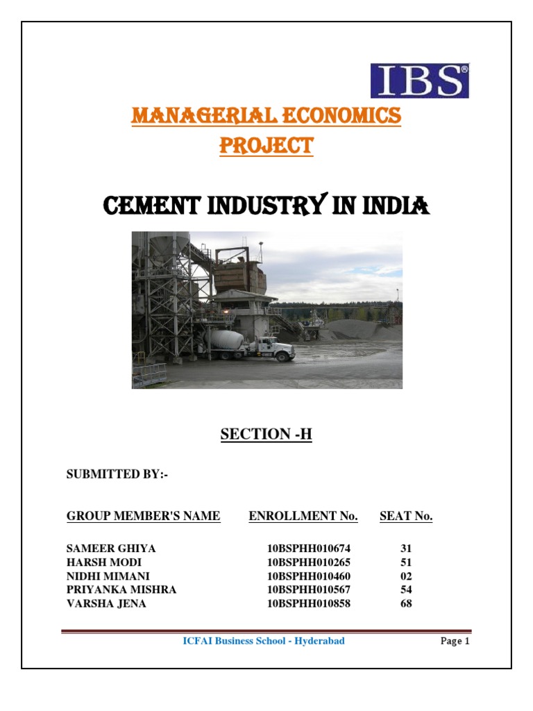 Cement Industry Analysis | PDF | Economic Growth | Cement