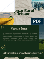 Espaço Rural e Urbano