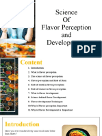 Science of Flavor Perception and Development