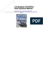 Structural Analysis 3rd Edition Kassimali Solutions Manual
