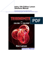 Trigonometry 10th Edition Larson Solutions Manual