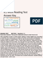 01 IE1 Mock Reading Test - Answer Key